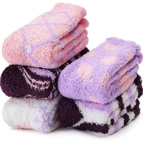 EBMORE Women's Warm Fluffy Winter Socks Cover