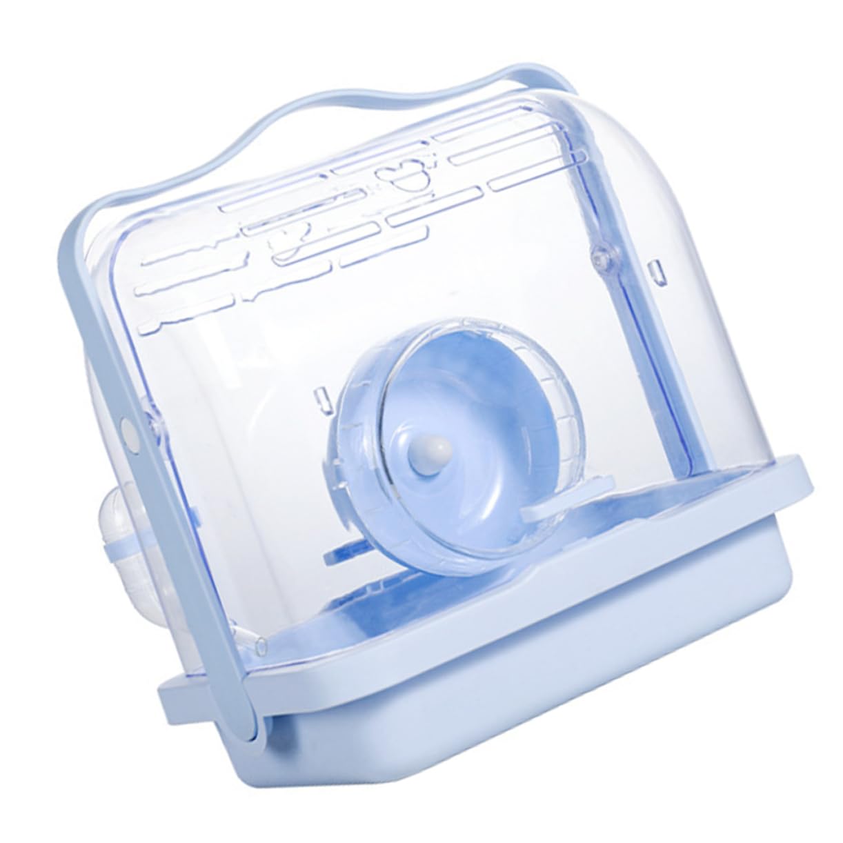 Tragbare Hamster Transportbox aus Kunststoff in Blau