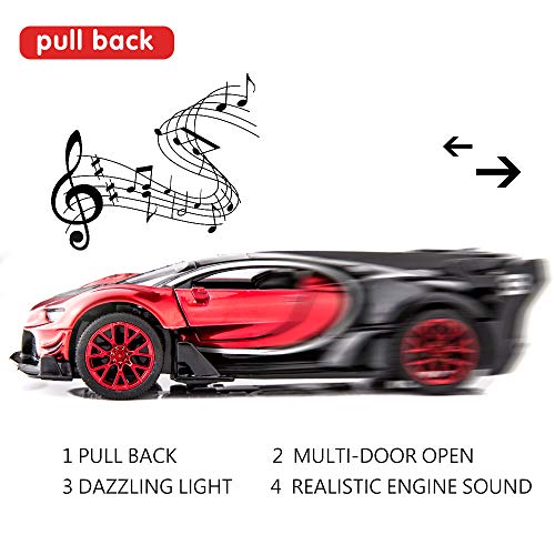 Image of BDTCTK Bugatti Vision GT Supercar 1 /32 Zinc Alloy Die Casting Pull Back Car Model Toy Sound and Light for Boy Girl Gift iE†redia€