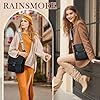 RAINSMORE Umhängetasche Damen Mittelgroß Handtasche Damen Crossbody Bag Leder PU Schultertasche Damen-umhängetaschen mit Breiten Schultergurten #1