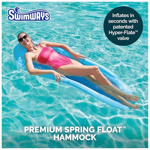 SwimWays Spring Float Hammock, Fast-Inflating Adult Lounger; Ages 15+ - image 2