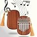Kalimba, Medium 8 tone Thumb Piano Finger Thumb Piano with portability in mind for players (Brown)