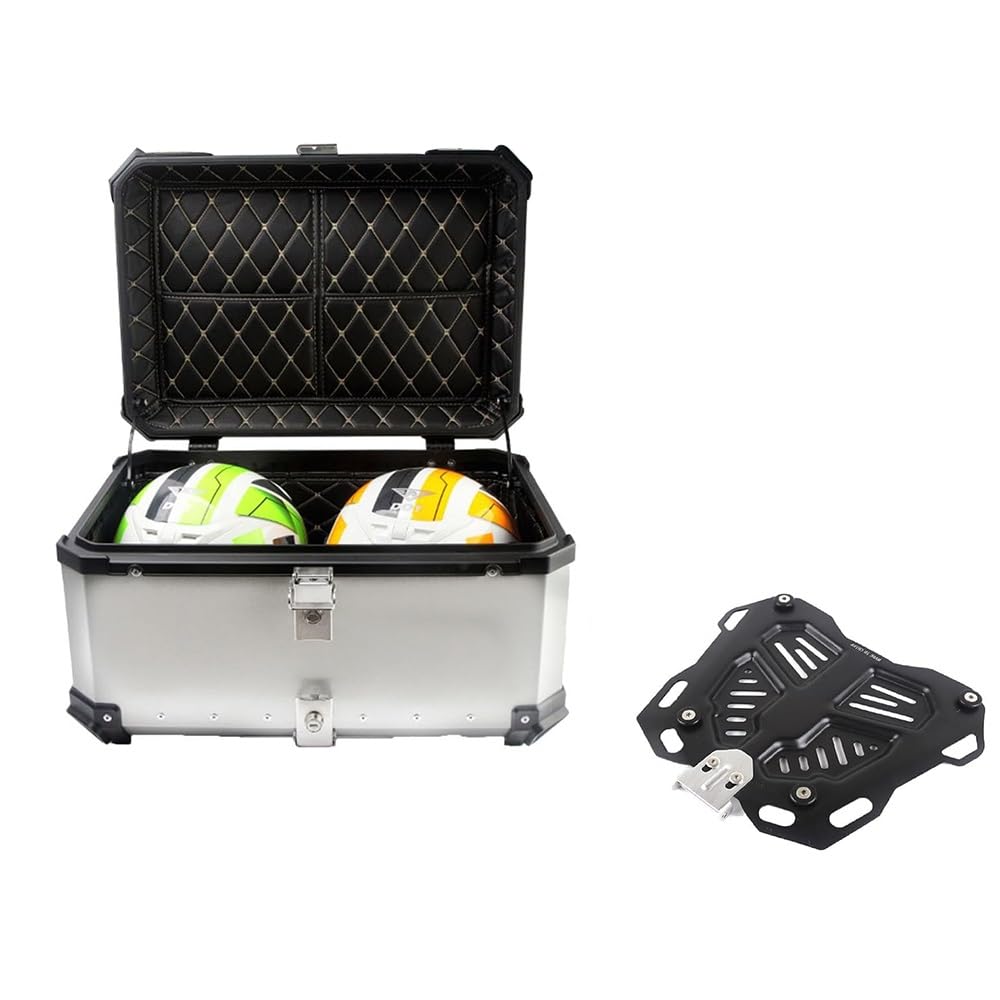 Top case moto en aluminium 28L 45L 65L 80L : boîte supérieure arrière coffre bagage