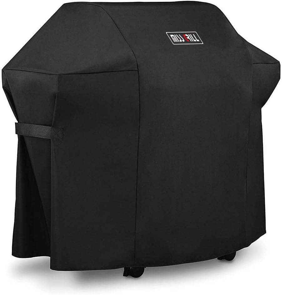 Miss Grill DallasCover Cover 7106 Cover for Weber Spirit 200 and 300 Series Gas (Compared to 7106)，52 x 43-Inch Heavy Duty Waterproof & Weather Resistant Outdoor Barbeque Covers
