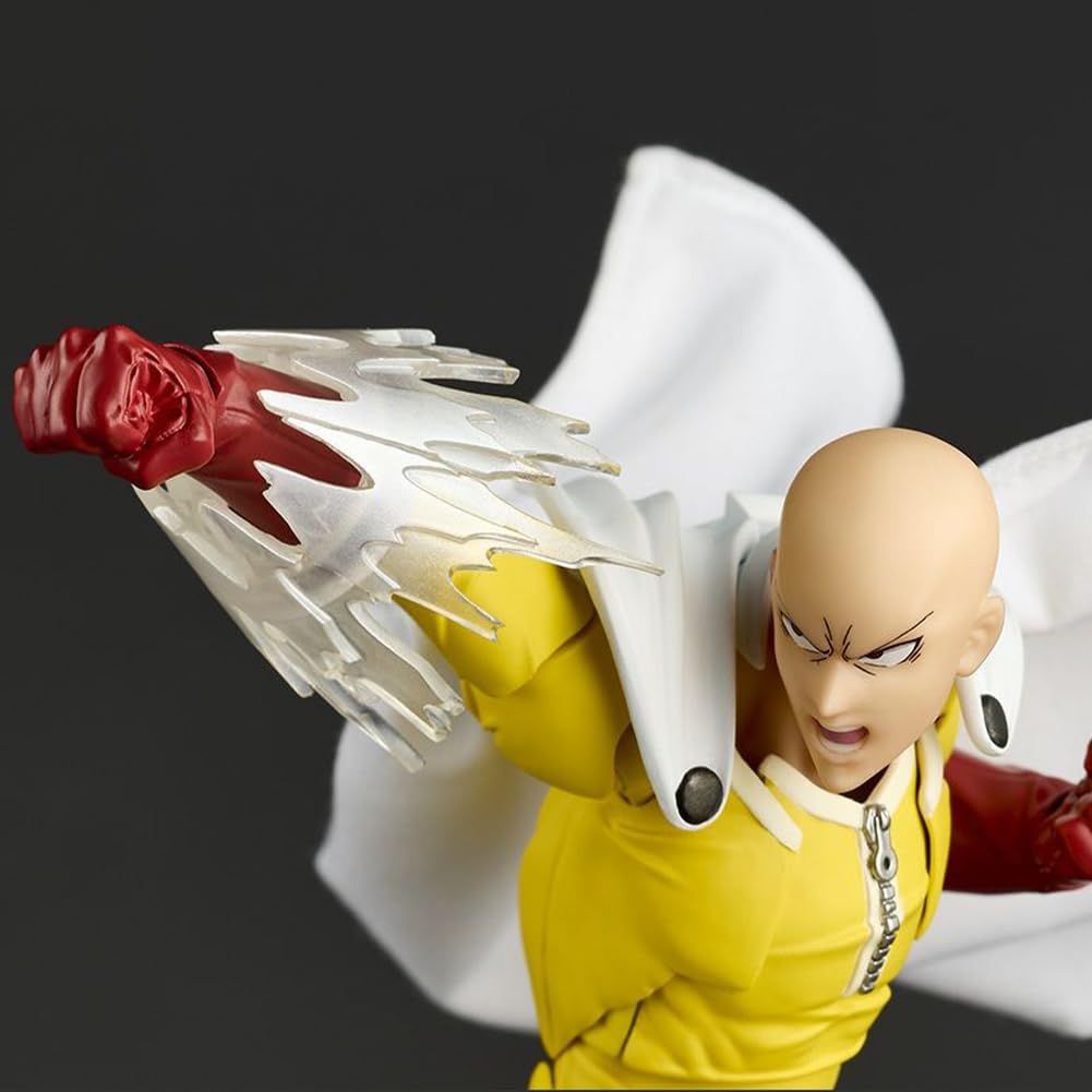 Saitama - Figura de acción de anime Saitama, figura súper movible con accesorios reemplazables, modelo de estatua coleccionable de PVC, 15 cm