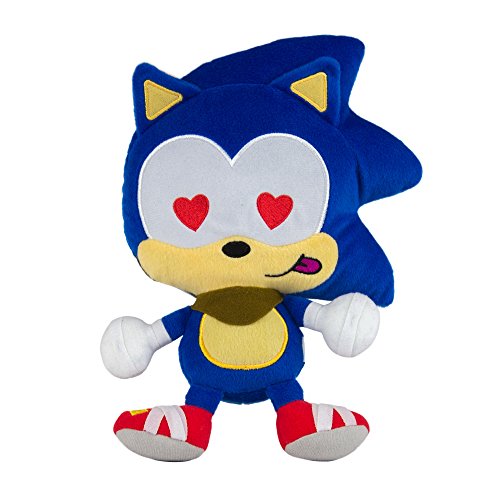 Sonic Emoji Plush, Love, Blue