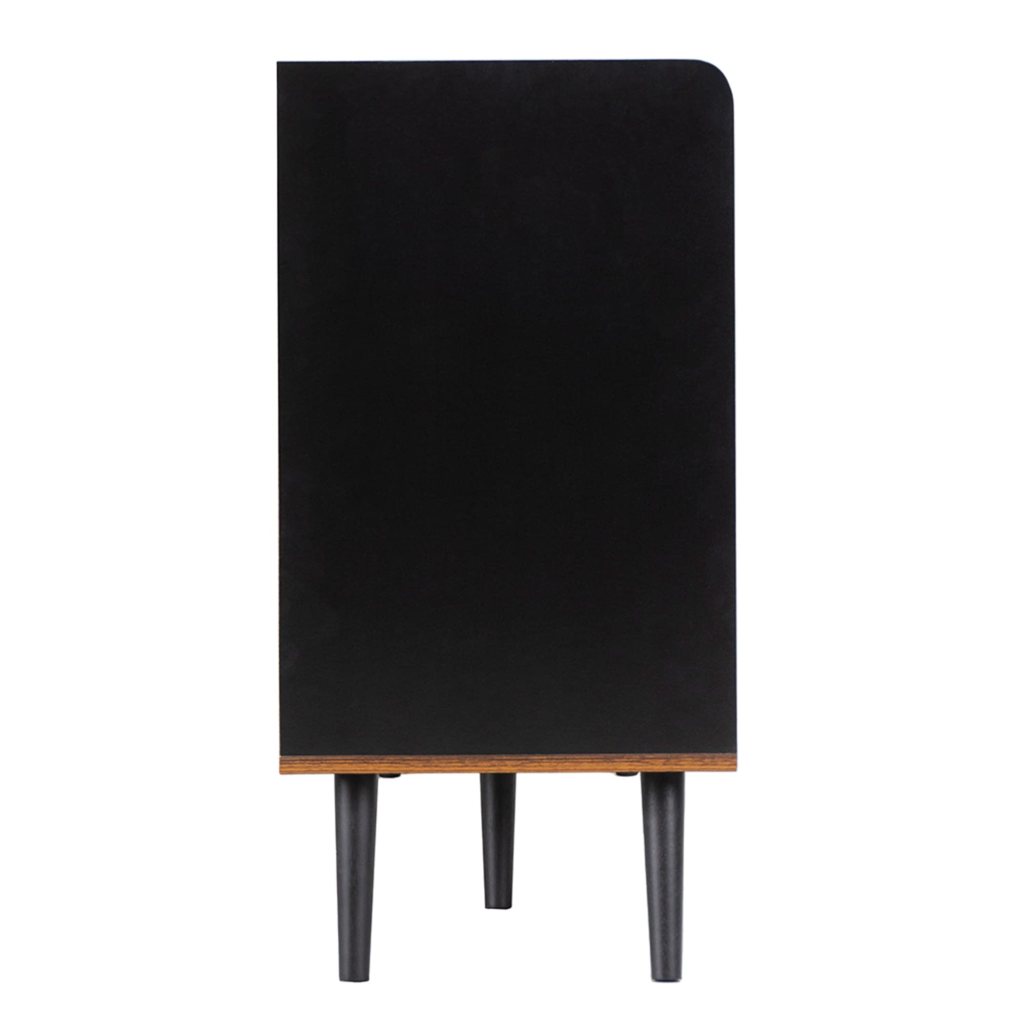 TIZZ Squisita credenza con tre cassetti e moderna venatura del legno, ideale per camera da letto e soggiorno, offre mensole portaoggetti, dimensioni 80 x 117,5 x 40 cm (altezza x larghezza x