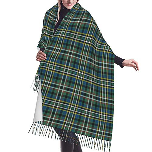 Winter Warm Wrap Shawl Ancient Tartan Of The Scottish Clan Scott Print Scarves Blanket Scarf For Women Men