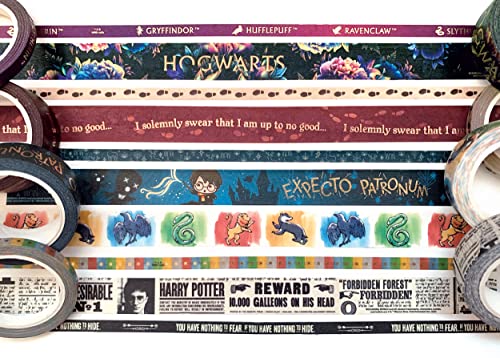 Cinta adhesiva Washi de Harry Potter pack de 10 rollos 2