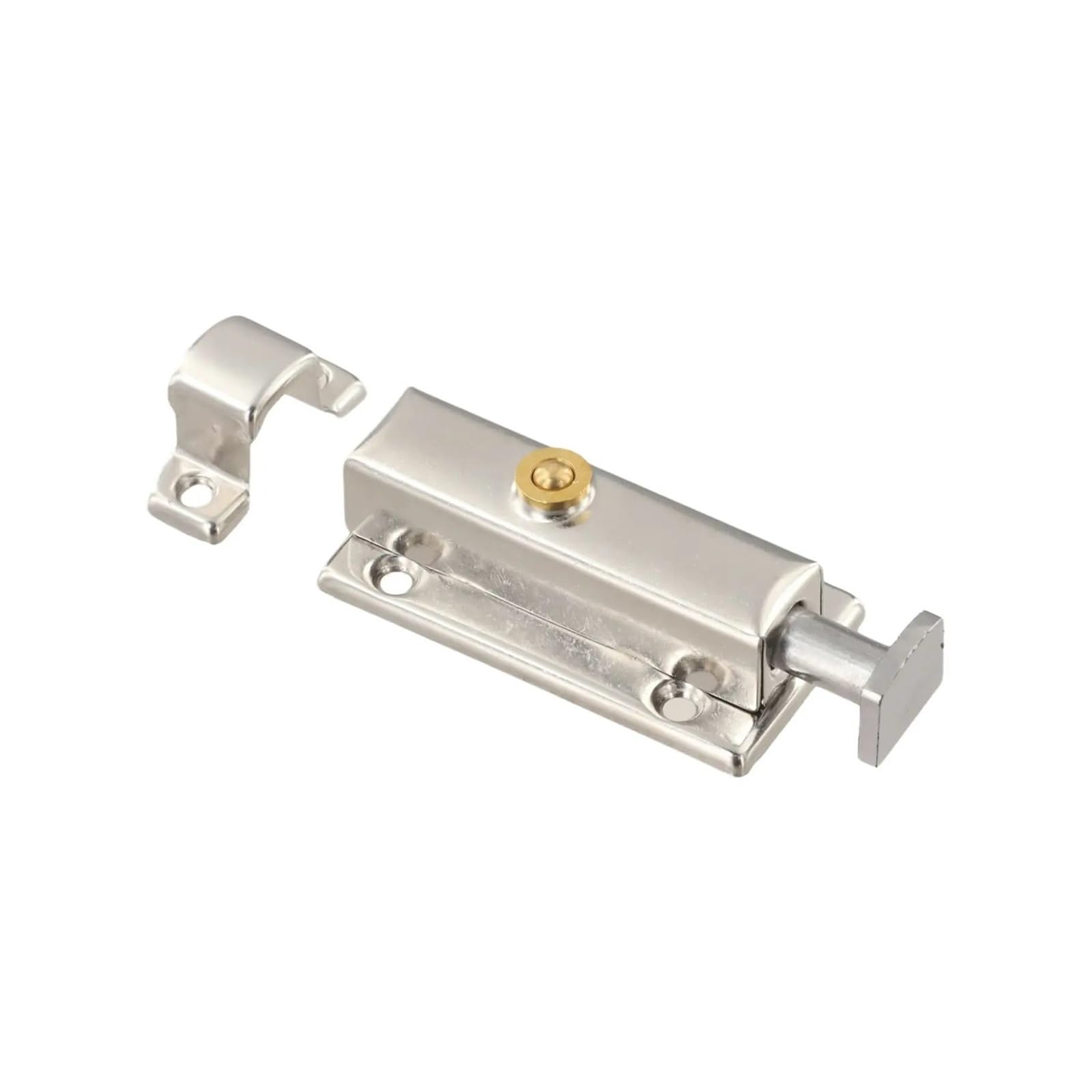 Diyouke One Color 2Pack 3" Stainless Steel Auto Sliding Latch For Doors Cabinets(3Inch)