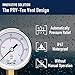SENCTRL 0-30 Psi Low Pressure Gauge, 2" Dial Size, 1/4 Npt Lower Mount, Waterproof, Stainless Steel Case, for Water Oil Air Pressure Test