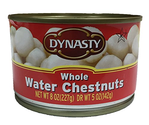 Dynasty Kosher Canned Water Chestnuts 8oz per Can (Whole, 2 Can)