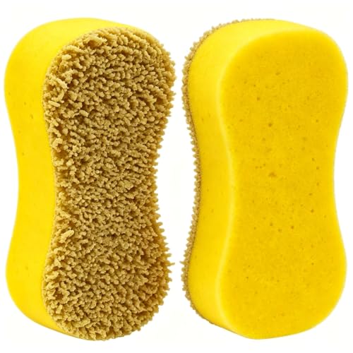 Image of 2 Pack Car Wash Jumbo Sponges, Large Sponges for Car & Household Cleaning