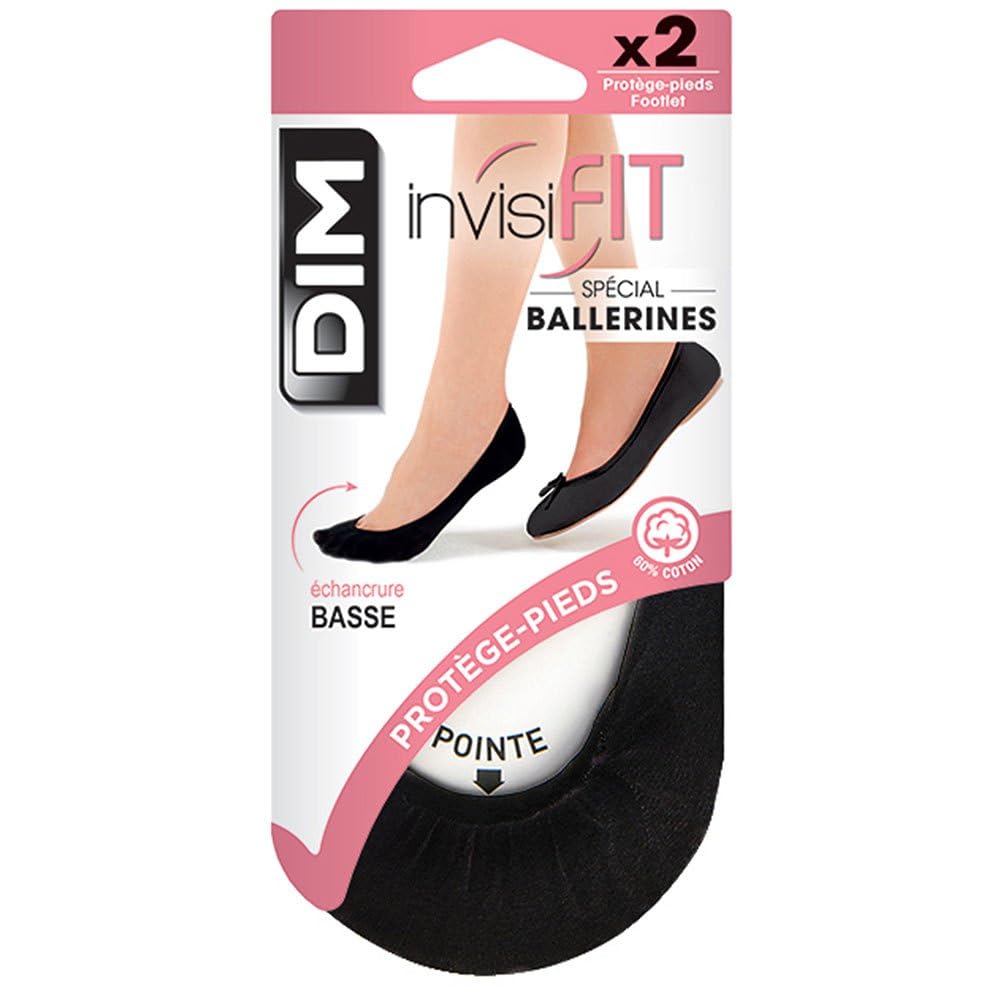 Dim Invisifit Women's Ballerina Foot Protectors x2