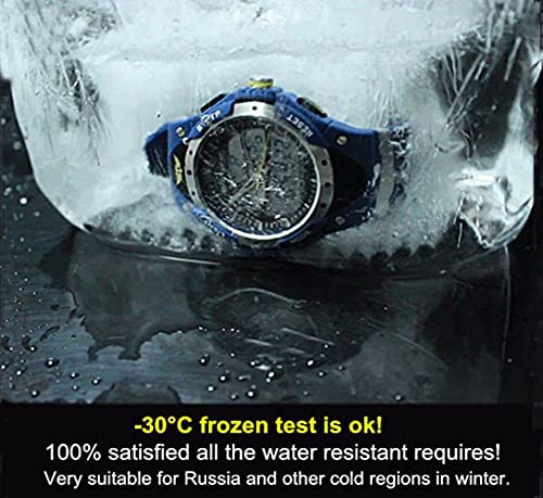 Image of PASNEW Boys' Watches - Dual Display, Large Dial Sport Watch, Black Outdoor Watch for Boys & Teens - Waterproof
