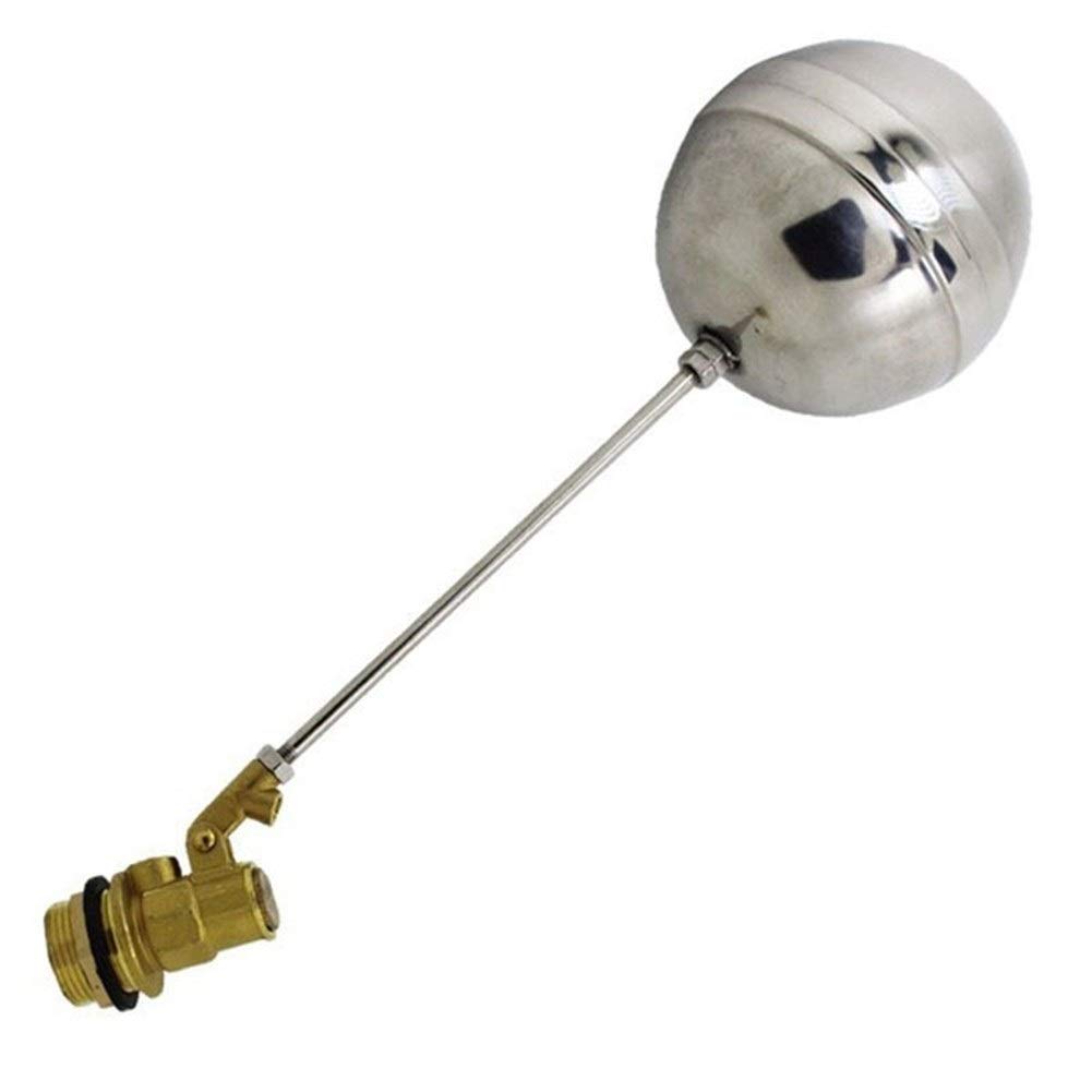 DN15 DN20 DN25 Cold and Hot Water Tank Liquid Level Metal Float Valve Body Brass Toilet Valve(DN25)