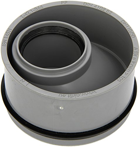 Airfit K13323 DN110 Réducteur d'eaux usées Valeur nominale : 110/50, Gris Cover