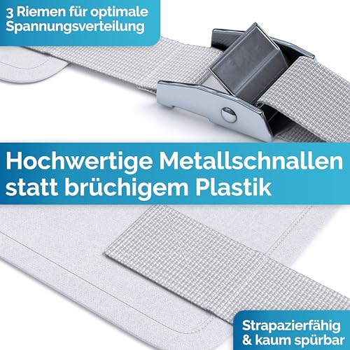 Briliantwerk® Liebesbrücke für Matratzen 200cm I Kein Verrutschen I Innovative Lösung als Ritzenfüller für Matratzen für Familien & Paare I Bettbrücke ist in 5 Min befestigt