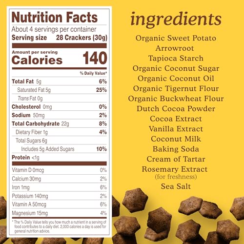 Image of Simple Mills Sweet Mmms Cocoa Blast Bite Sized Baked Sweet Snack Gluten Free Cookies 4 oz (Pack of 1)