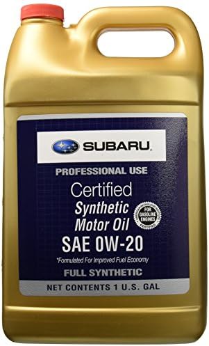 Genuine Subaru SOA427V1315 Oil - 0W20 Synthetic, 1 Gallon Bottle, 1 Pack