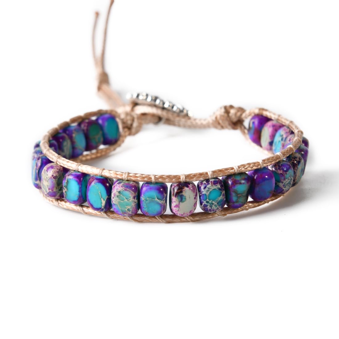 YGLINEBoho Handmade Natural Stone Wrap Bracelets Crystal Beads Bracelet Jewelry