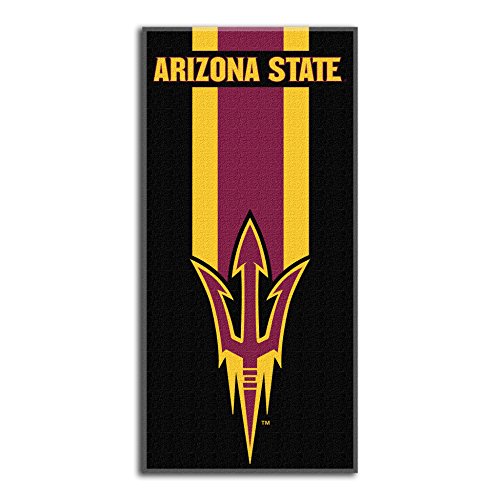 Northwest NCAA Arizona State Sun Devils Unisex-Adult Beach Towel, 30" x 60", Zone Read