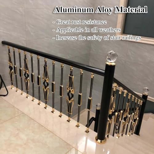 Poteau de balustrade d'escalier intérieur en métal noir au design épuré