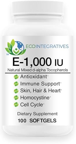 Bio-Innovations Pharmacal Bio-E 1000 UI - Formas naturales de vitamina E Tocoferoles mixtos Antioxidante, piel, cabello, apoyo inmunológico,