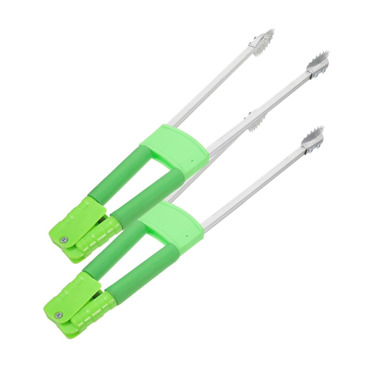 Pinza Raccogli Rifiuti 2 Pezzi in Ferro e Plastica Antiscivolo