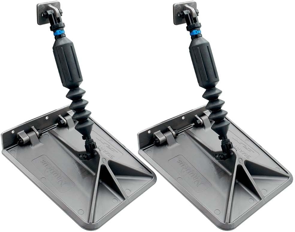 Nauticus SX 9.5 x 10 Smart Tabs 16-18' Boats w/60lb Actuators - 60-150HP - Gunmetal Grey