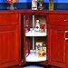Knape & Vogt 33 in. H W x 28 in. D 2-Shelf Pie Cut Door Mount Lazy Susan Cabinet Organizer, White