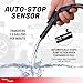 TERA PUMP TRFA01-XL 2nd Gen. Battery Powered Overfill Protection Fuel Transfer Pump w/Universal Gas Can & Utility Jug Adapter, 4.27ft Vinyl Hose, 2.5 GPM for Gas Diesel E15 E85 Fuels