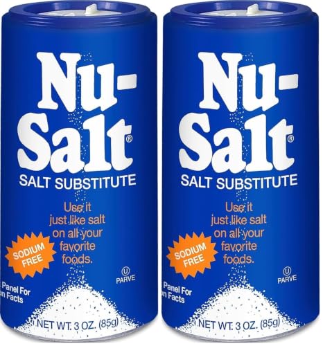 Nu-Salt Sodium-Free Salt Substitute, 3oz Shaker Bottle (Pack of 2)