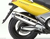  Pegatina Protección Silenciador Tmax Tubo de Escape Compatible para Yamaha T MAX 2001-2007 - Blanco y Negro