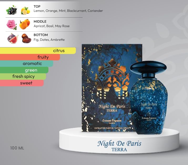Night De Paris - Terra by LOrientale Fragrances for Unisex - 3.3 oz Extrait De Parfum Spray - Image 3