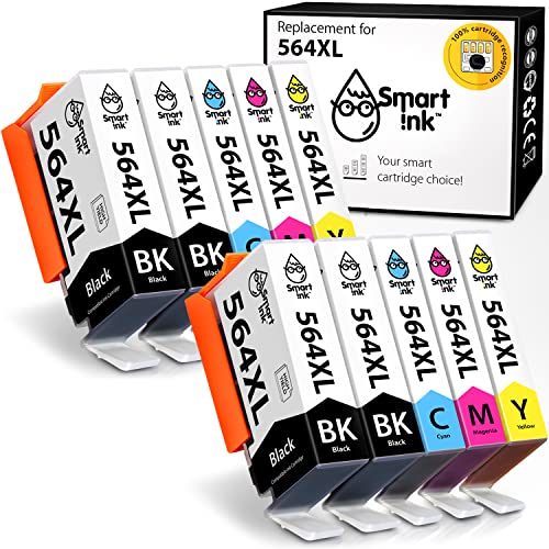 Smart Ink Compatible Ink Cartridge Replacement for HP 564 XL 564XL High  Yield 10 Combo Pack (4 Black & 2 C/M/Y) for DeskJet 3520 3522 Photosmart  7520 ...