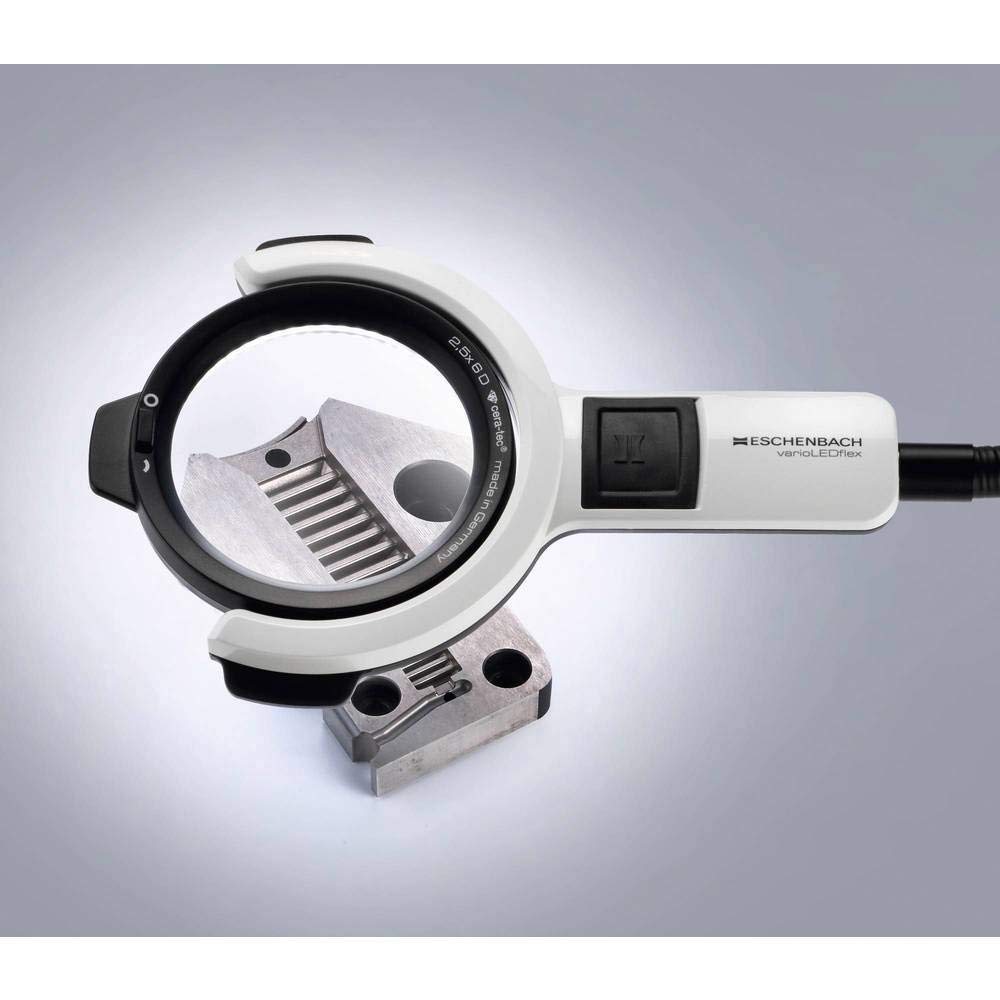 Eschenbach Lampe loupe varioLED Flex, 6dpt, 2,5X, Ø 76mm, Trépied 600 mm