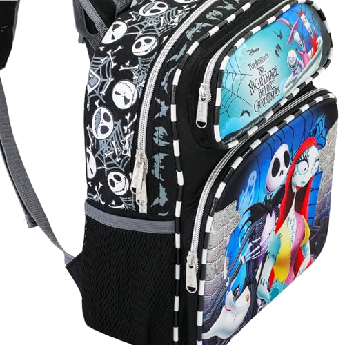 Disney Nightmare Before Christmas Mini Backpack for Girls - Bundle 12” Jack Skellington Backpack with Front Pocket Plus Stickers, Water Bottle, More2
