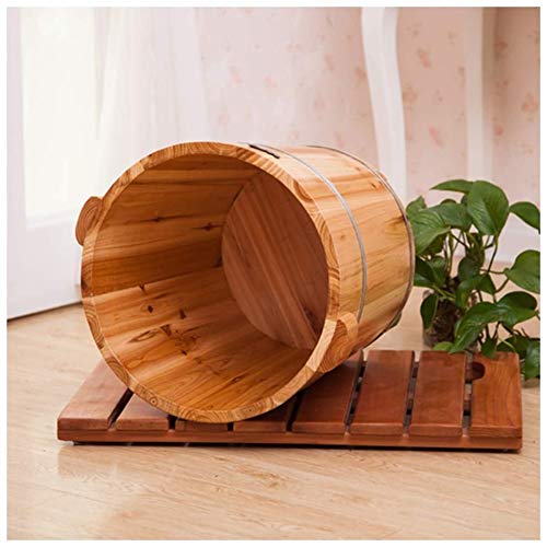 Spa de pies de madera barril baño 40cm cedro miniatura 3