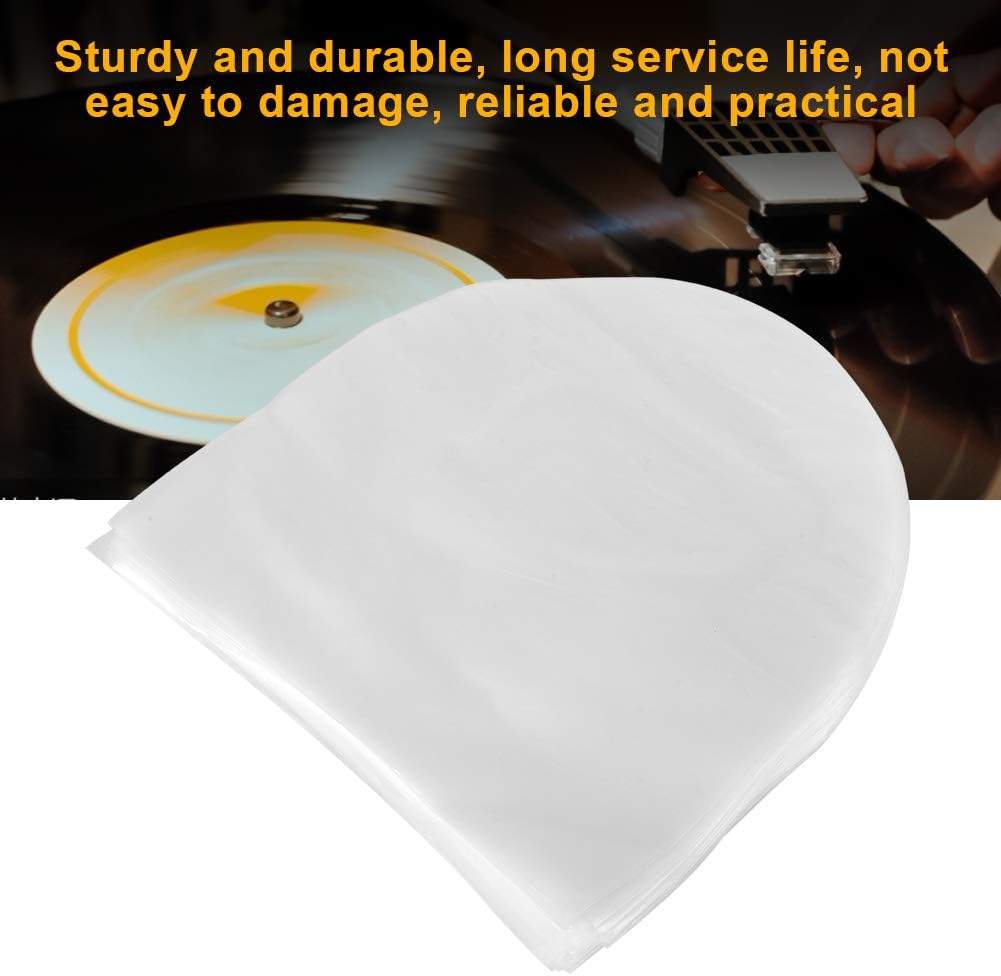 Zunate 100-Pack 10-Inch Anti-Static Record Inner Sleeves, Protective Storage Covers for Album Collection