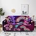 Pokrowiec na sofę 3-osobowy fioletowy tęczowy jednorożec sofa pokrowce na sofę wysoka rozciągliwość nowoczesne pokrowce na kanapę poliester spandex antypoślizgowy ochraniacz na sofę z elastycznym spodem pokrowce