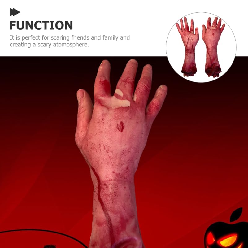 Accesorios De Halloween De Partes Del Cuerpo Falsas | Mano, Pie, Corazón, Pulmones, Ojos, Dedos | Decoración Sangrienta Y Realista