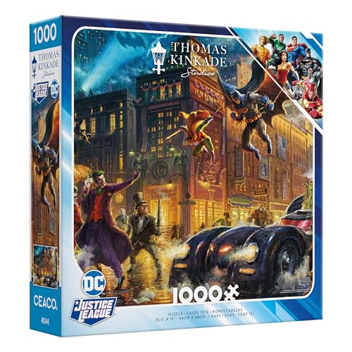Ceaco 3154-10 Thomas Kinkade - Dc Comics - Justice League - The Dark Knight - 1000 Piece Jigsaw Puzzle thumb #2