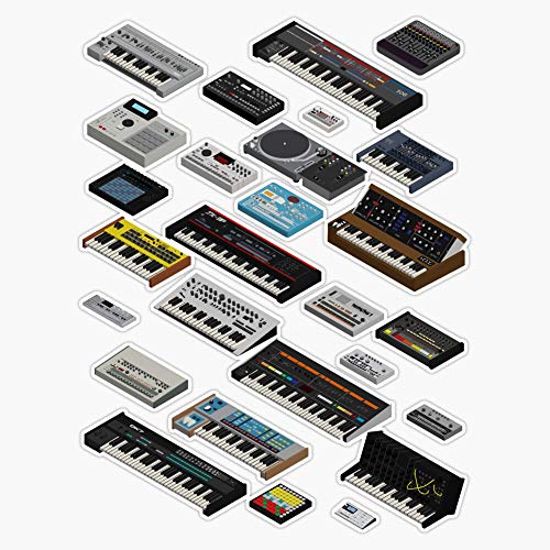 Synthesizer Fan Collection Vinyl Waterproof Sticker Decal Car Laptop Wall Window Bumper Sticker 5