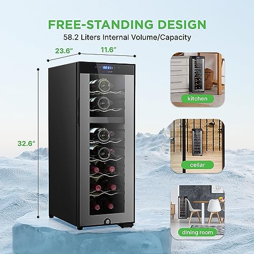 Nutrichef PKCWCDS182 Wine Refrigerator Cellar thumb #3