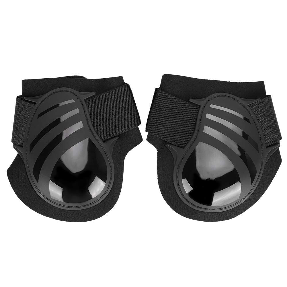 Cavallo Leg Protector Elastico PU Anteriore Posteriore Gamba Stivali Equitazione Tendine Paranocche Pony Shock Absorbing Competition