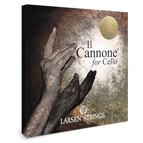 Larsen Il Cannone Cello Strings – Warm & Broad Set – Medium Tension Professional Cello Strings...