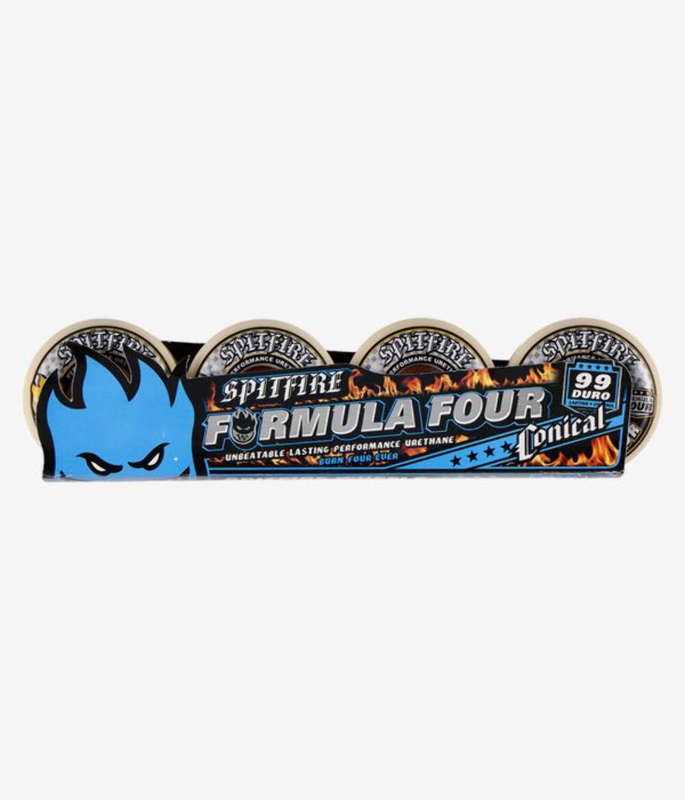 Spitfire Roues de skateboard 54 mm F4 99A Conique Imprimé Jaune