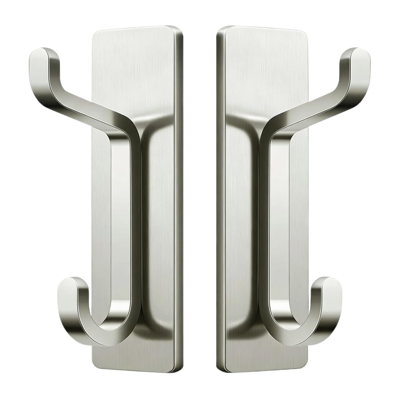 2/4pcs Adhesive Wall Hooks for Hanging Towel for Bathrooms Door Hanger Coat Hook Heavy Duty Sticky No Damage