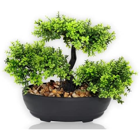 Kunstbonsai Bonsai-Kunstbaum - Künstlicher Buchsbaum Bonsai Cover